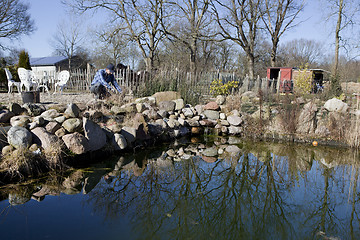 Image showing prune rock garden