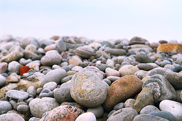 Image showing Beach pebbles