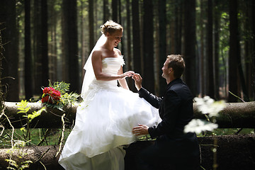 Image showing bride and groom    