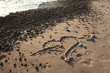 Image showing Pebble beach love