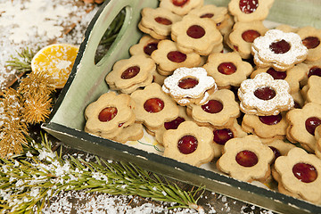 Image showing pastry with jam