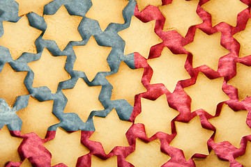 Image showing christmas biscuits america flag