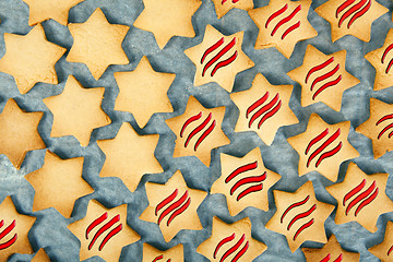 Image showing Star Christmas cookies