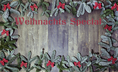Image showing wood background weihnachtsspecial