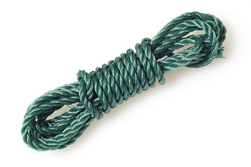 Image showing Green nylon rope

