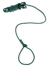 Image showing Green nylon rope

