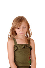Image showing Sad looking small girl.