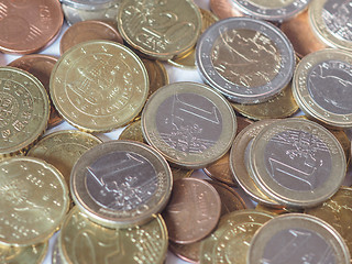 Image showing Euro coins