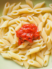 Image showing Tomato pasta