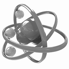 Image showing 3d illustration of a water molecule