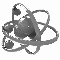 Image showing 3d illustration of a water molecule