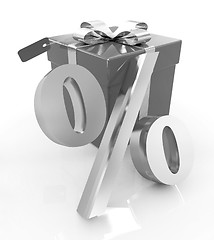 Image showing Percentage and gifts