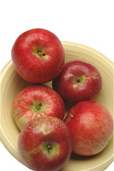 Image showing red apples vertical bowl