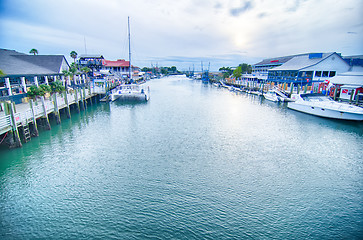 Image showing view of shem creek from coleman blvd charleston south carolina