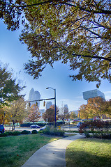 Image showing autumn in charlotte city qc of north carolina