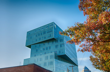 Image showing autumn in charlotte city qc of north carolina