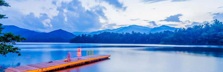 Image showing lake santeetlah in great smoky mountains