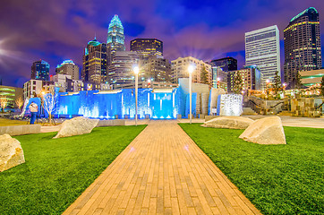 Image showing charlotte north carolina city skyline and downtown