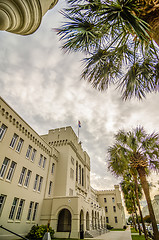 Image showing The old Citadel capus buildings in Charleston south carolina