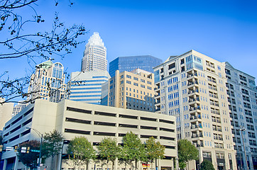 Image showing autumn in charlotte city qc of north carolina