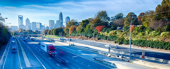 Image showing autumn in charlotte city qc of north carolina