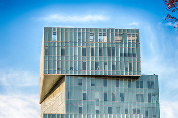 Image showing modern office building architecture with blue sky