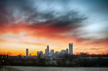 Image showing charlotte north carolina city skyline and downtown