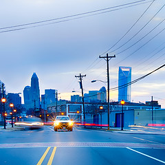 Image showing charlotte north carolina city skyline and downtown