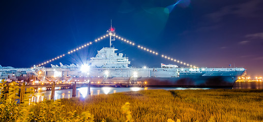 Image showing The Yorktown Museum at Patriot's Point in Charleston Harbor Sout