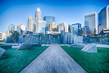 Image showing autumn in charlotte city qc of north carolina