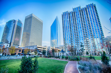 Image showing charlotte north carolina city skyline and downtown