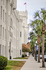 Image showing The old Citadel capus buildings in Charleston south carolina