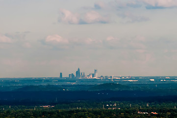 Image showing Downtown uptown Charlotte, North Carolina skyline in the distanc