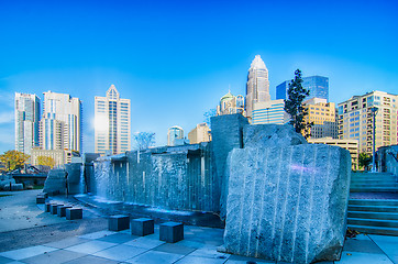 Image showing autumn in charlotte city qc of north carolina