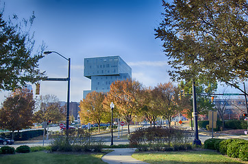 Image showing autumn in charlotte city qc of north carolina