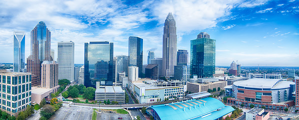 Image showing charlotte north carolina city skyline and downtown