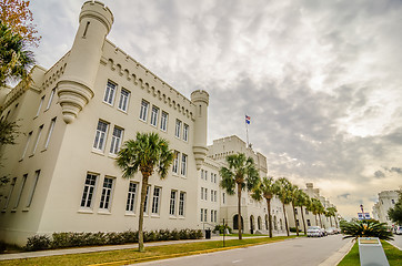 Image showing The old Citadel capus buildings in Charleston south carolina