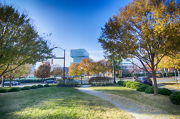 Image showing autumn in charlotte city qc of north carolina