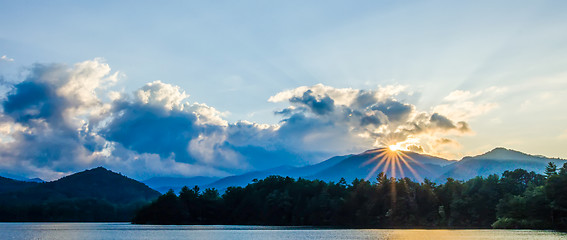 Image showing lake santeetlah in great smoky mountains