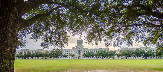 Image showing The old Citadel capus buildings in Charleston south carolina