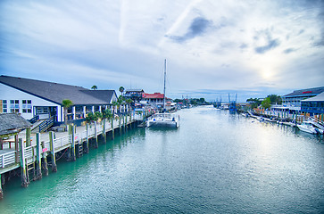 Image showing view of shem creek from coleman blvd charleston south carolina