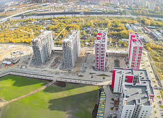 Image showing Construction of residential district 