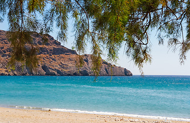 Image showing Landscape with sea views. The Island Of Crete, Greece.