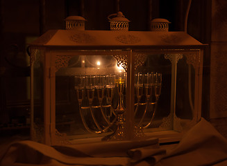 Image showing Chanuka lights in Jerusalem