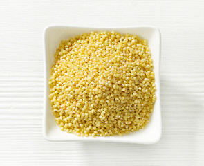 Image showing bowl of millet grains