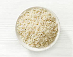 Image showing bowl of rice grains