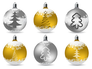 Image showing Cool glittering christmas decorations