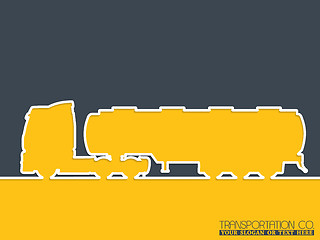 Image showing Truck company advertising background design