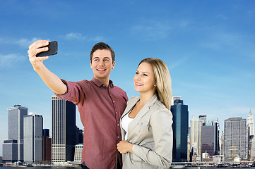 Image showing Skyline Selfie