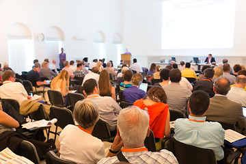 Image showing Speaker at Business Conference and Presentation.